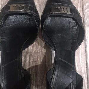 GenuinDior Women's Black Sandals